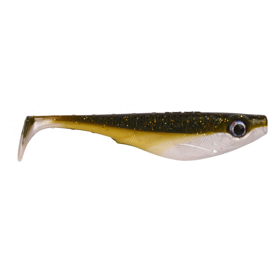 Spro Iris The Shad 10 cm, leurre souple UV Baitfish, noir 1/1