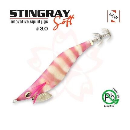 Turlutte Sakura Stingray Soft 3.0 10,5 cm 16,2 g Glow Pink Shrimp