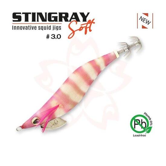 Turlutte Sakura Stingray Soft 3.0 10,5 cm 16,2 g Glow Pink Shrimp