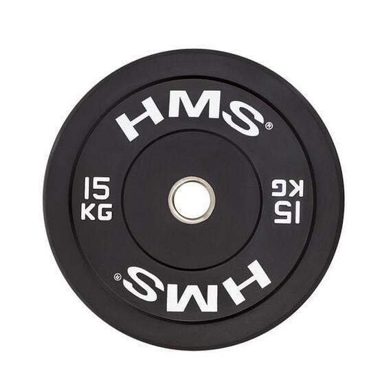 Disque Bumper - Disque Olympique - 15 kg - Noir