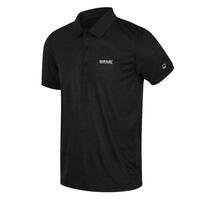 Remex II Polo Fitness à manches courtes pour homme - Noir