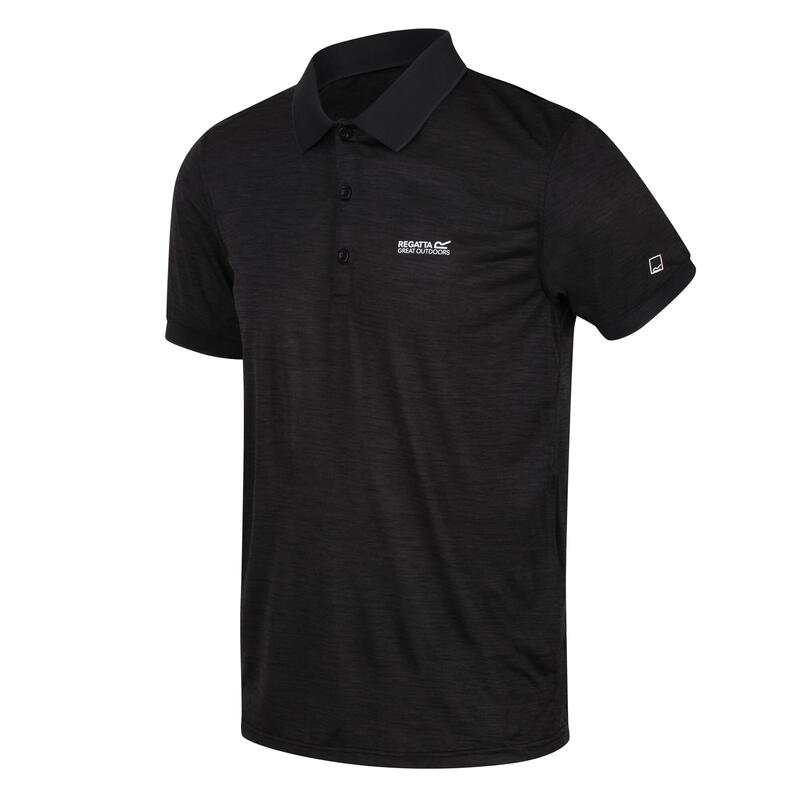 Funktionsshirt Remex II Wandern/Outdoor/Trekking Herren Black Atmungsaktiv
