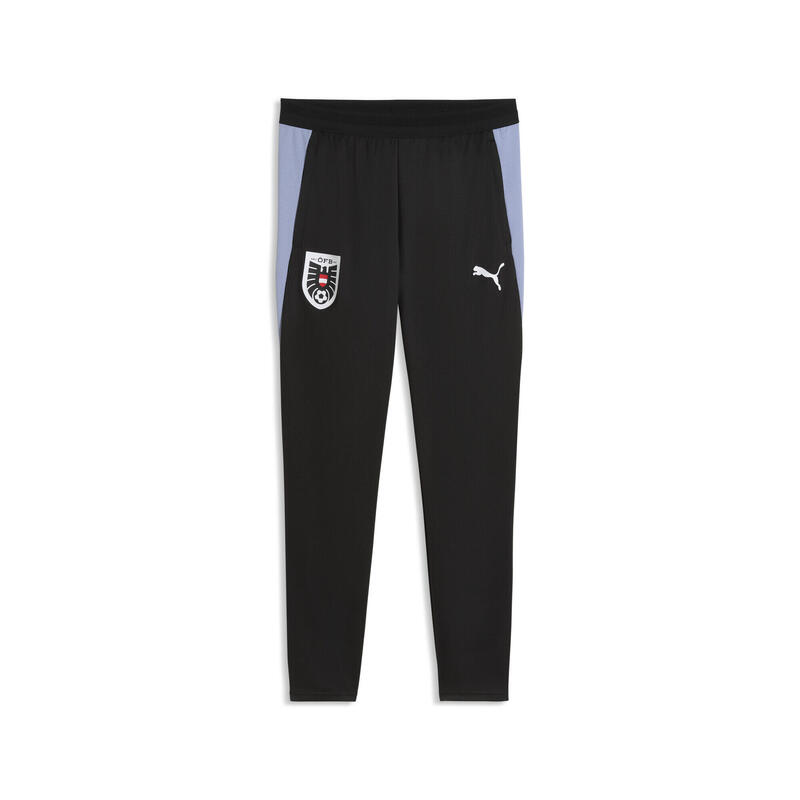 Pantalon fotbal bărbați croială slim, negru PUMA