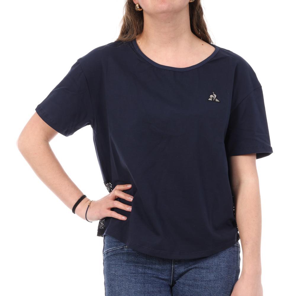 Le Coq Sportif Women's Loose Navy T-Shirt