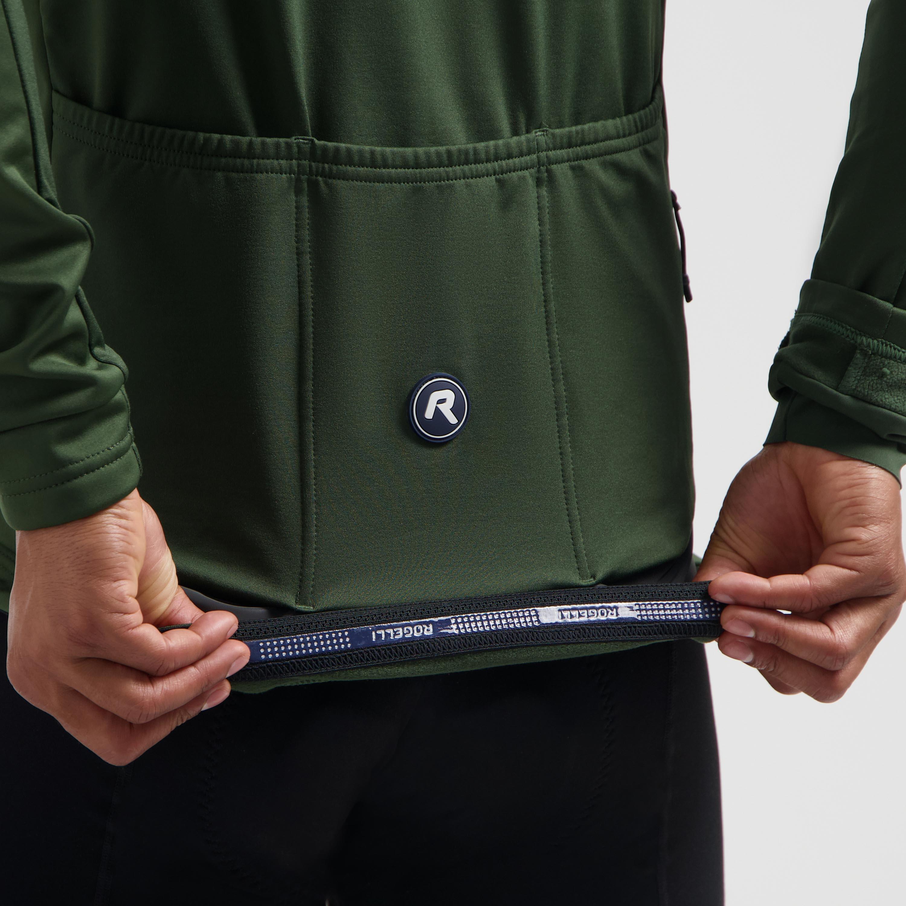 Maillot de cyclisme d’hiver Homme Vert Essential II 7/7