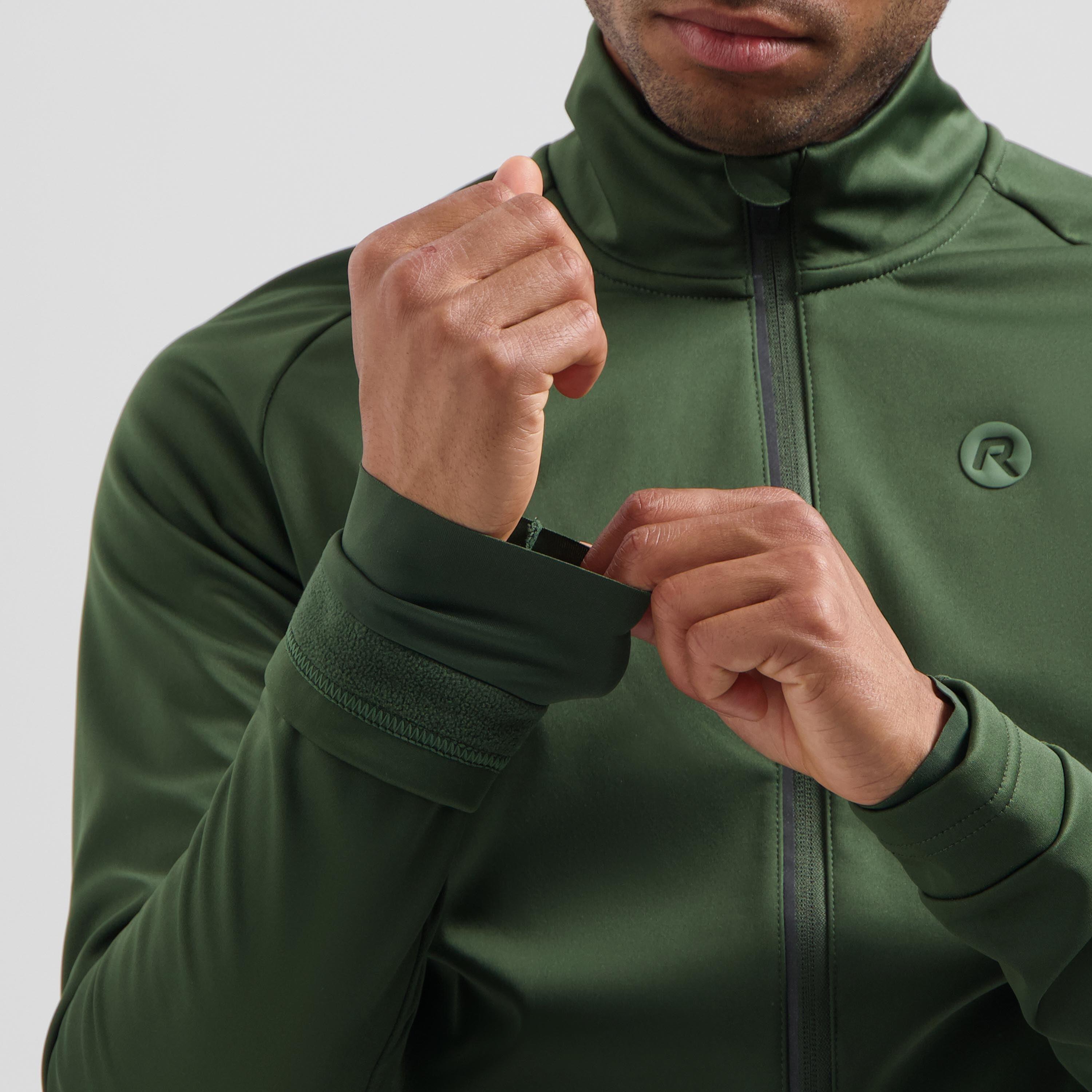 Maillot de cyclisme d’hiver Homme Vert Essential II 6/7
