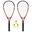Set badminton Nils 2 rachete + volane + husă roșie