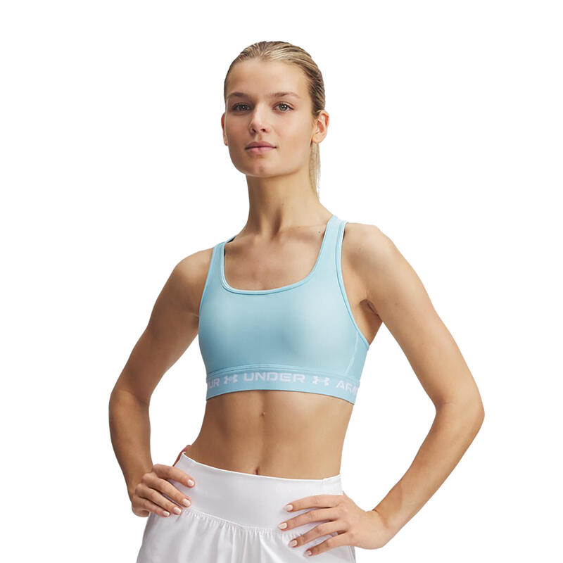 Sutien sport Under Armour Crossback Mid stream/white