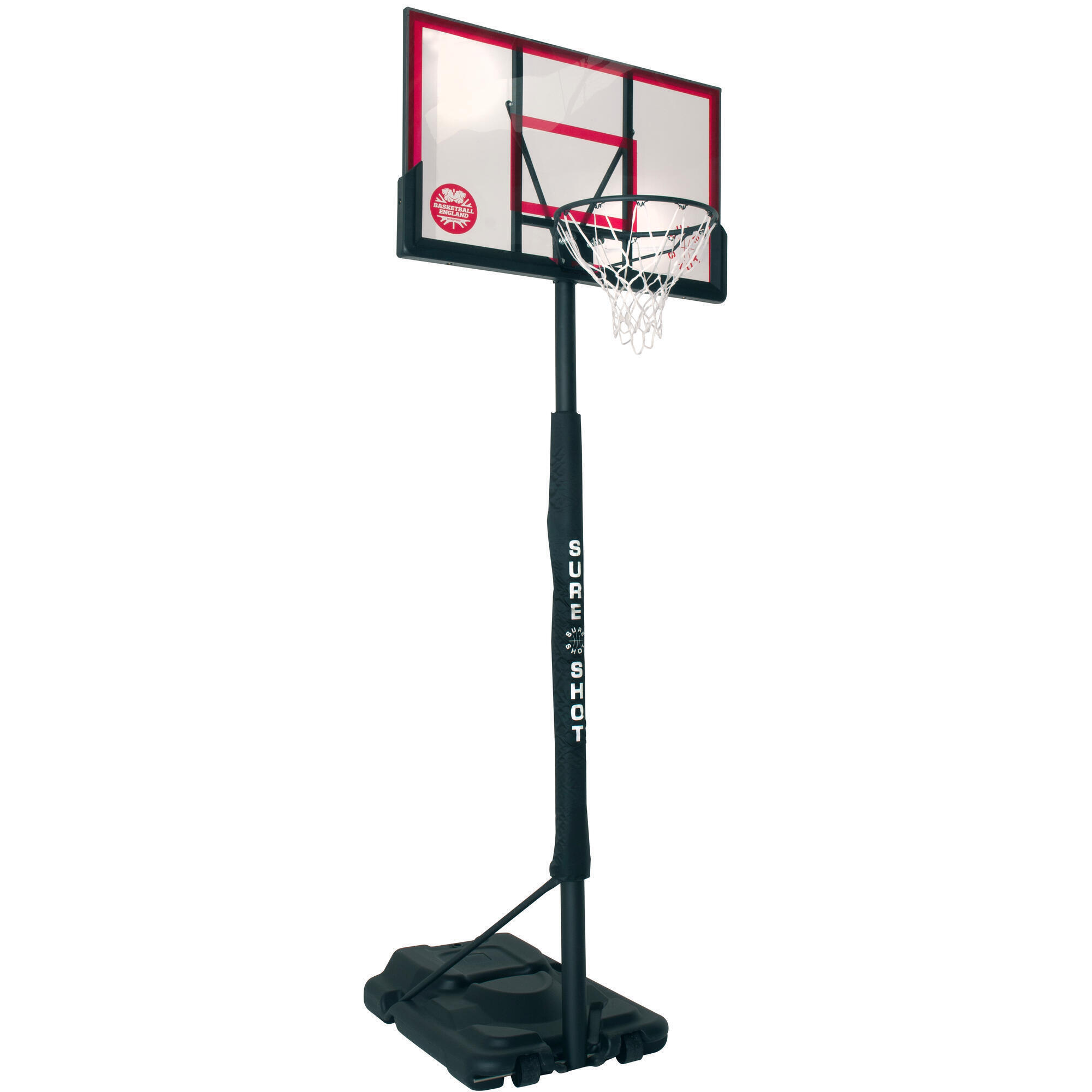 Sure Shot Telescopic Basketball Hoop with an Acrylic Backboard 1/5