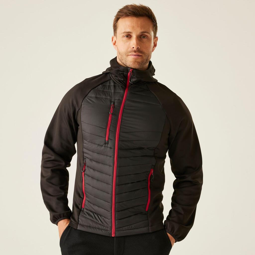 Mens Navigate Hybrid Quilted Hooded Jacket