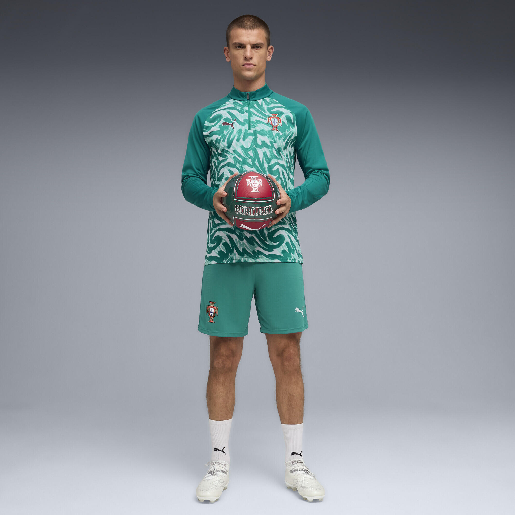 Maglia da riscaldamento con zip Portogallo da uomo PUMA 3/5