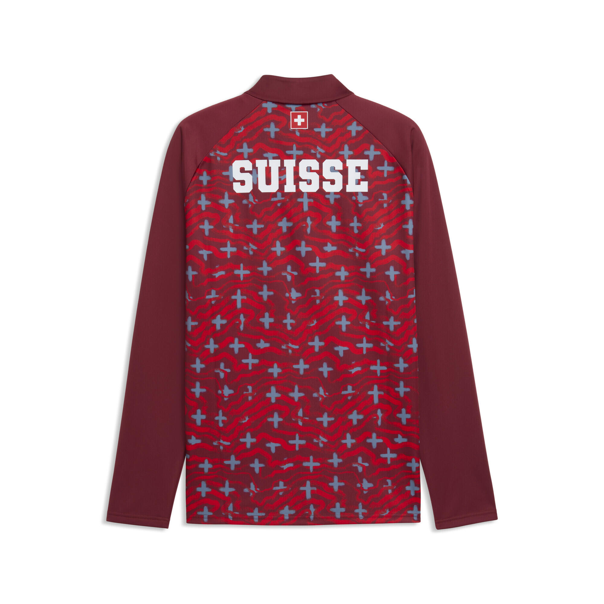 Zwitserland slanke warm-up-top met kwartrits voor heren PUMA 5/5