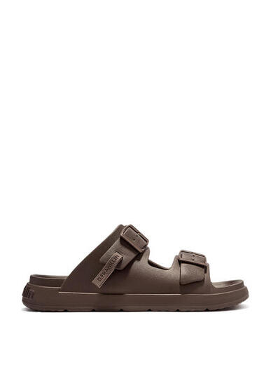 Sandalias Abiertas Unisex Hebilla Ajustable Vibe Marrón