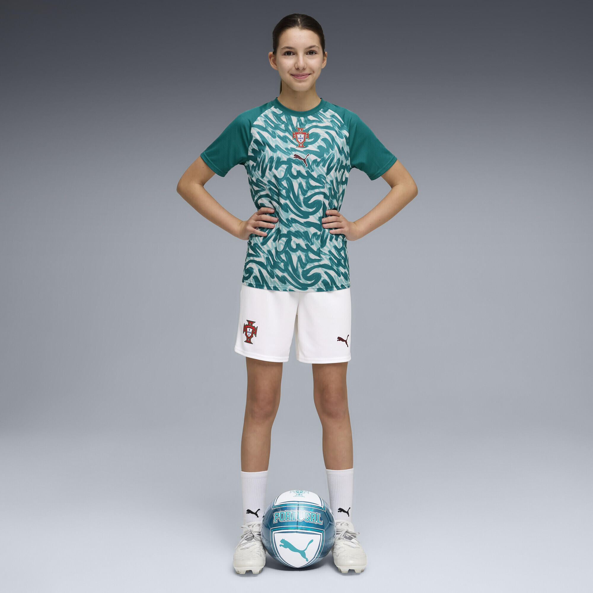 Maglia da riscaldamento Portogallo per ragazzi PUMA 4/6