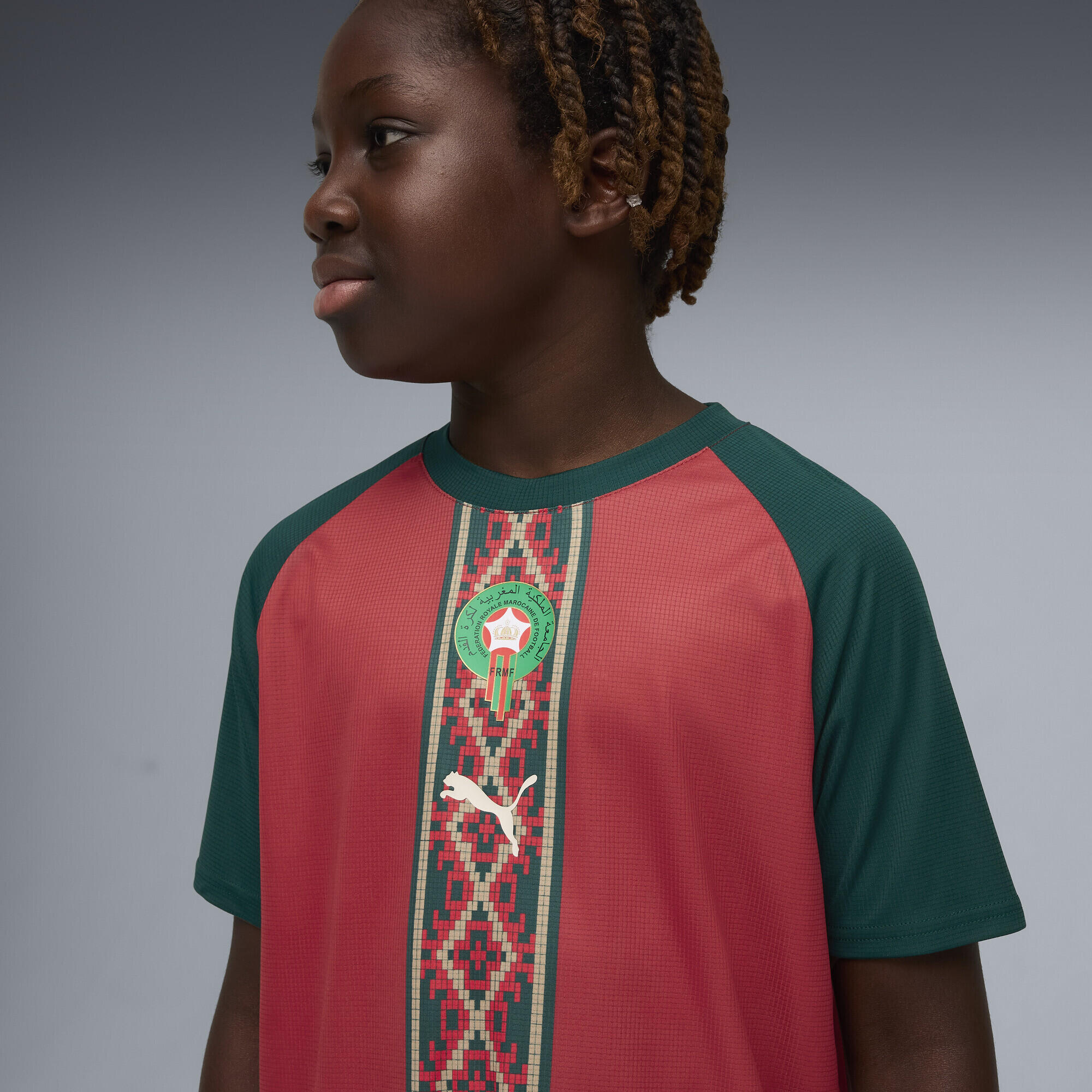Maillot d’échauffement Maroc Enfant et Adolescent PUMA 3/6