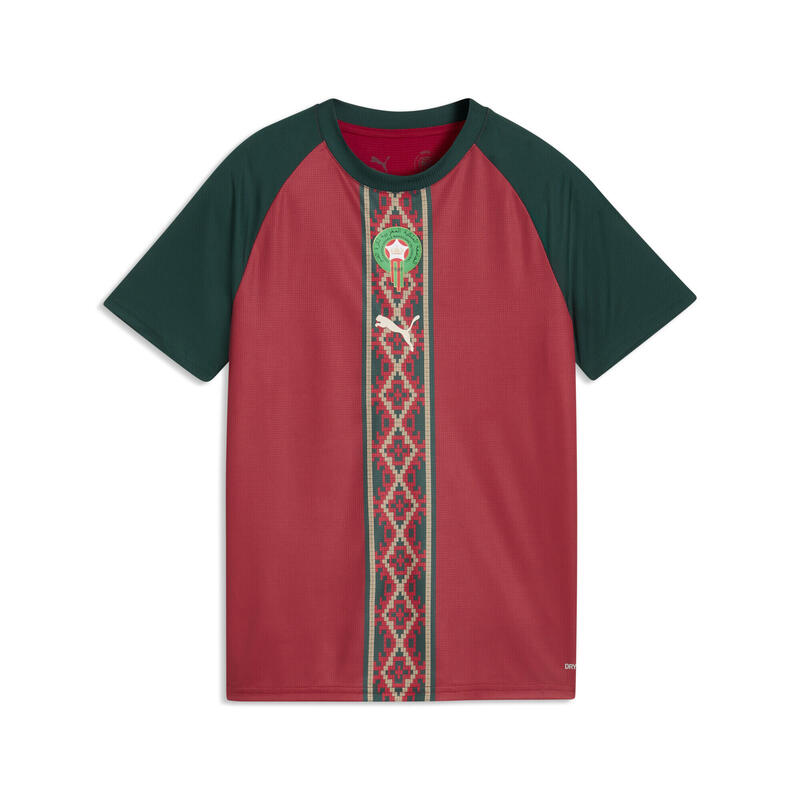 Tricou fotbal copii mânecă scurtă, roșu și verde PUMA