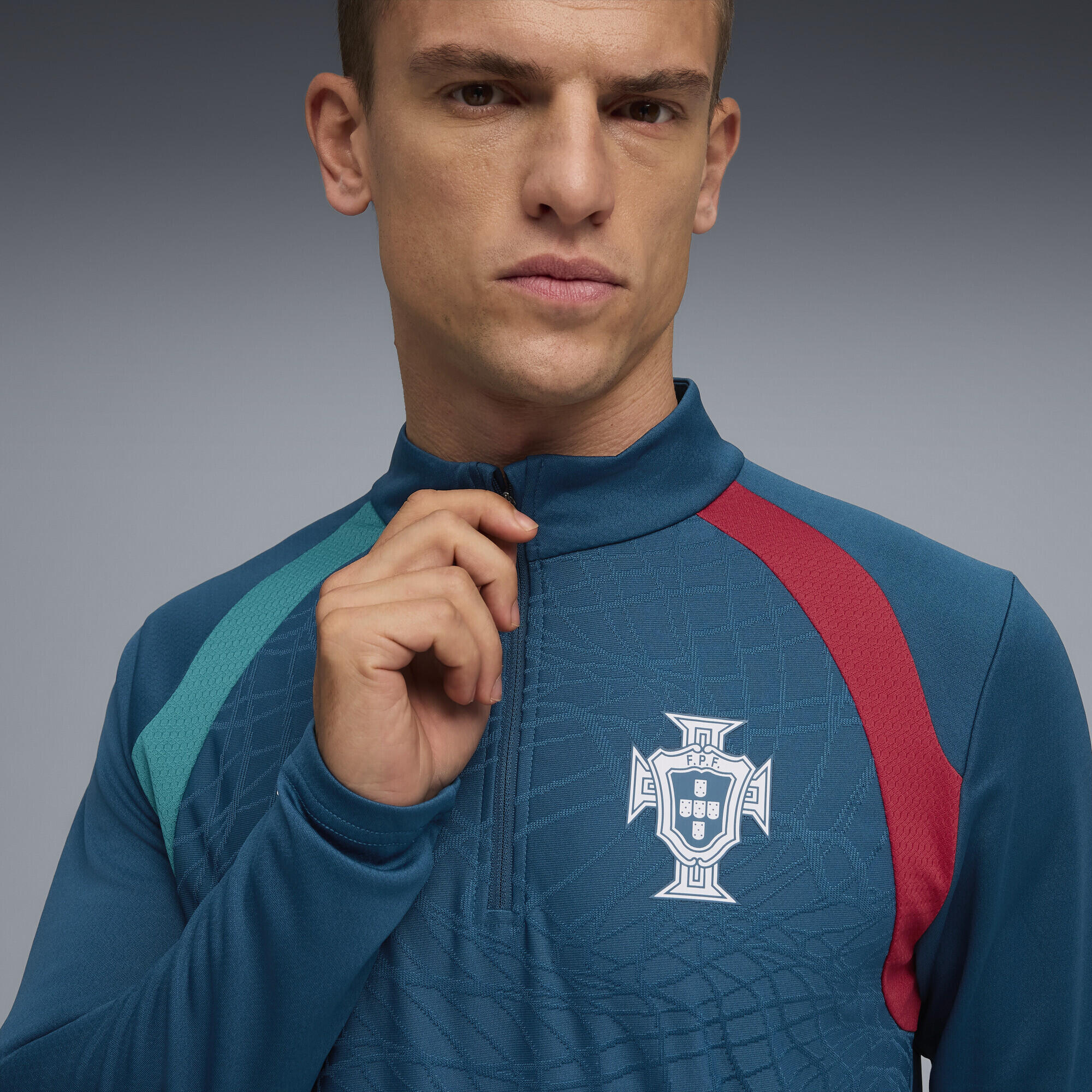 Maglia da training con zip Portogallo da uomo PUMA 3/6