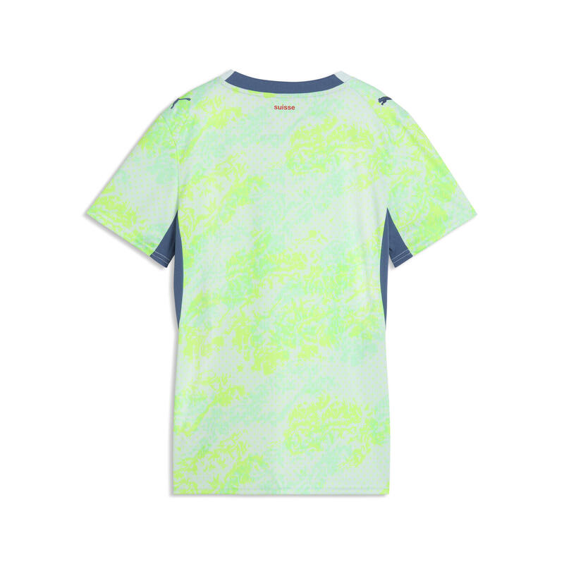 Tricou femei mânecă scurtă, 2026 Auswärtstrikot, galben neon și bleumarin PUMA