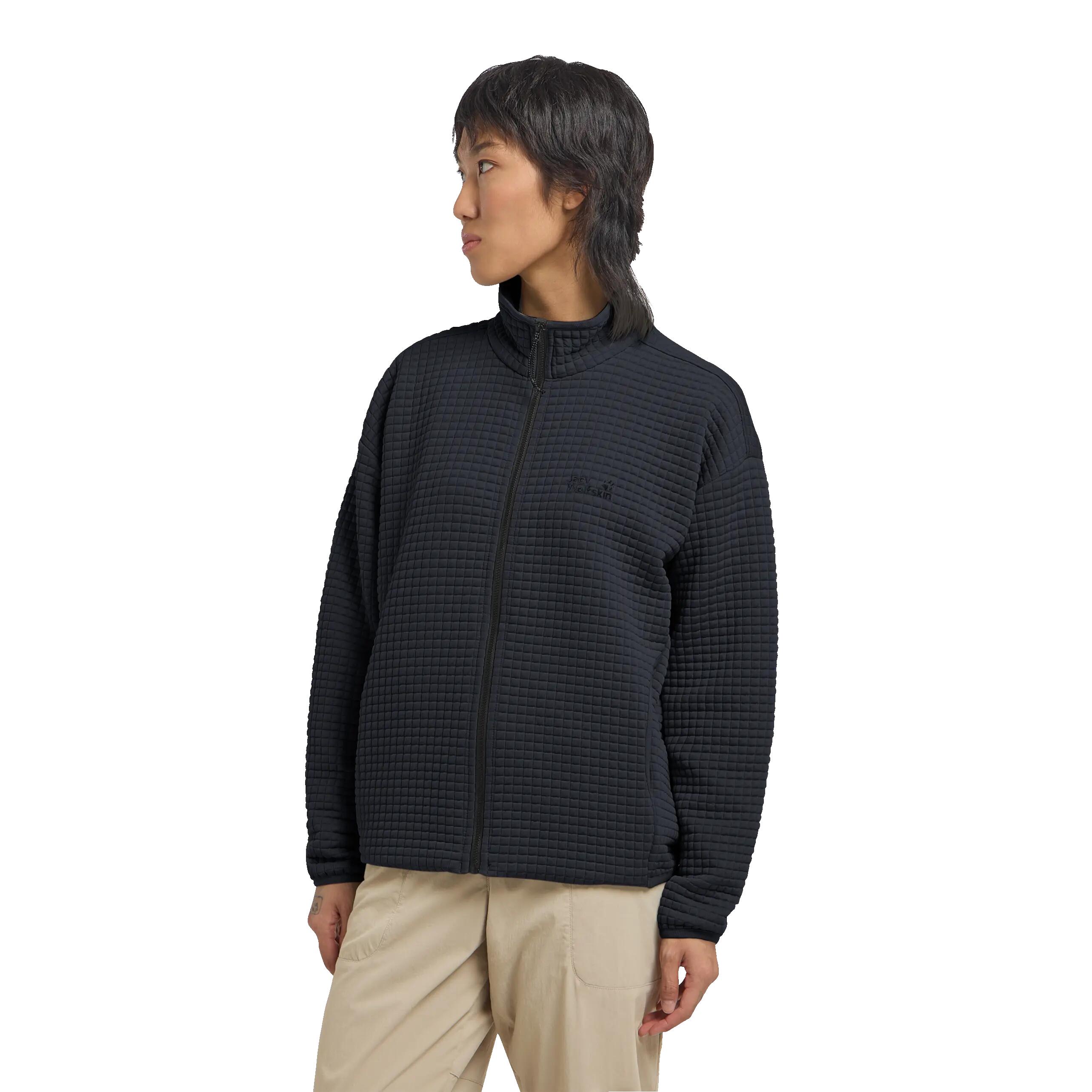 Mogari Fleecejack Dames Dames Lange rits fleece Dark Navy / Dark Navy 3/6