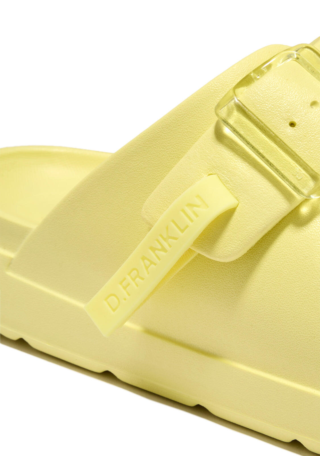 Sandalias Abiertas de Mujer Hebilla Ajustable Vibe Amarillo 4/5