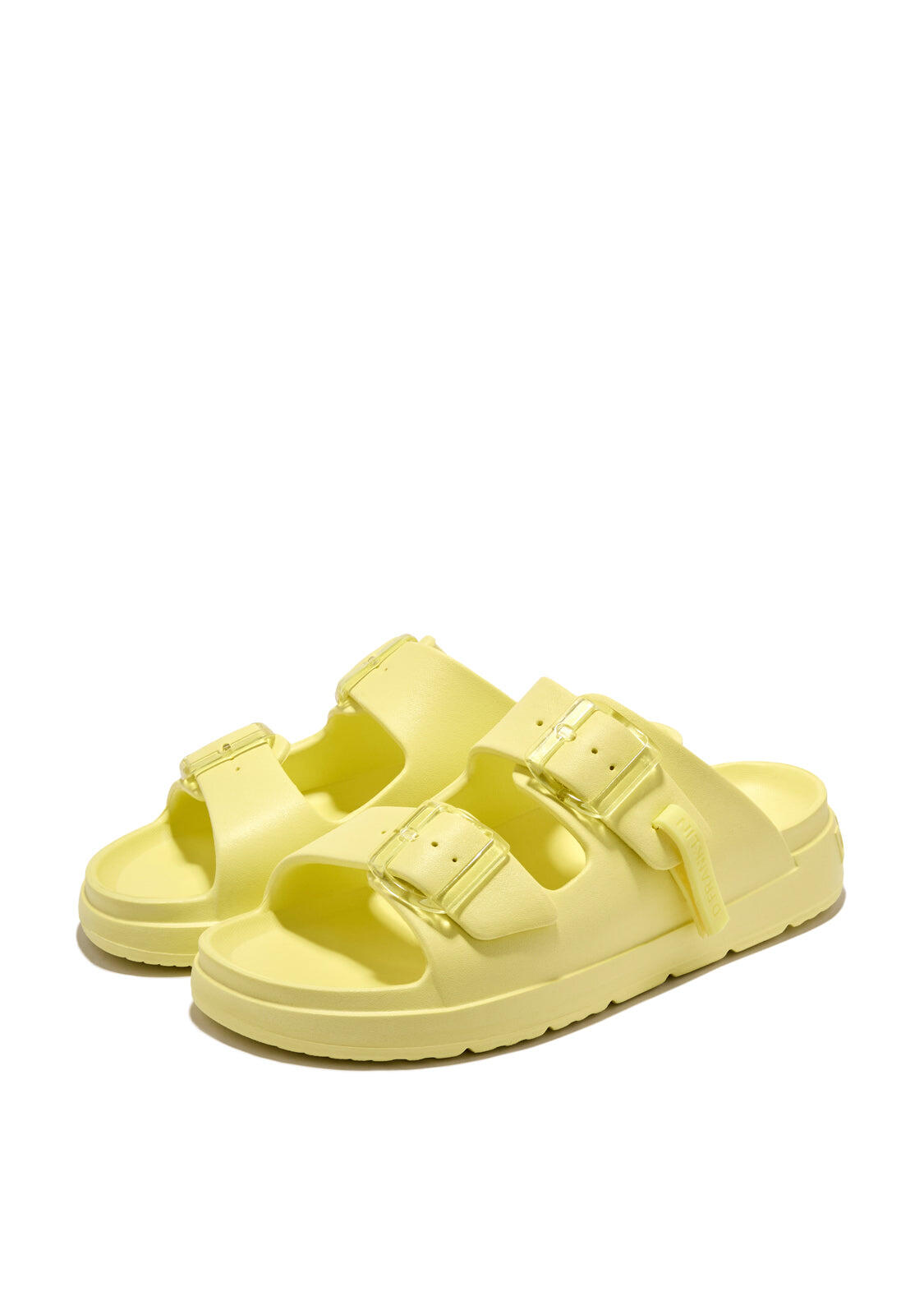 Sandalias Abiertas de Mujer Hebilla Ajustable Vibe Amarillo 2/5