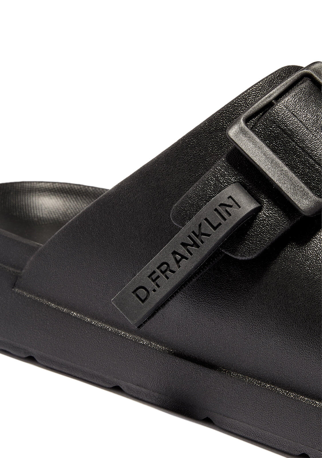 Sandalias Abiertas Unisex Hebilla Ajustable Vibe Total Negro 4/5
