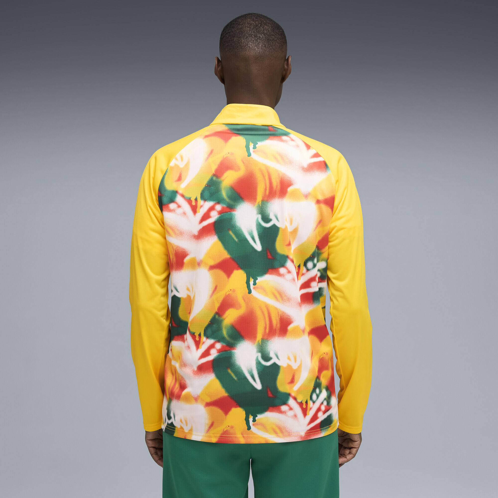 Senegal slanke warm-up-top met kwartrits voor heren PUMA 3/5