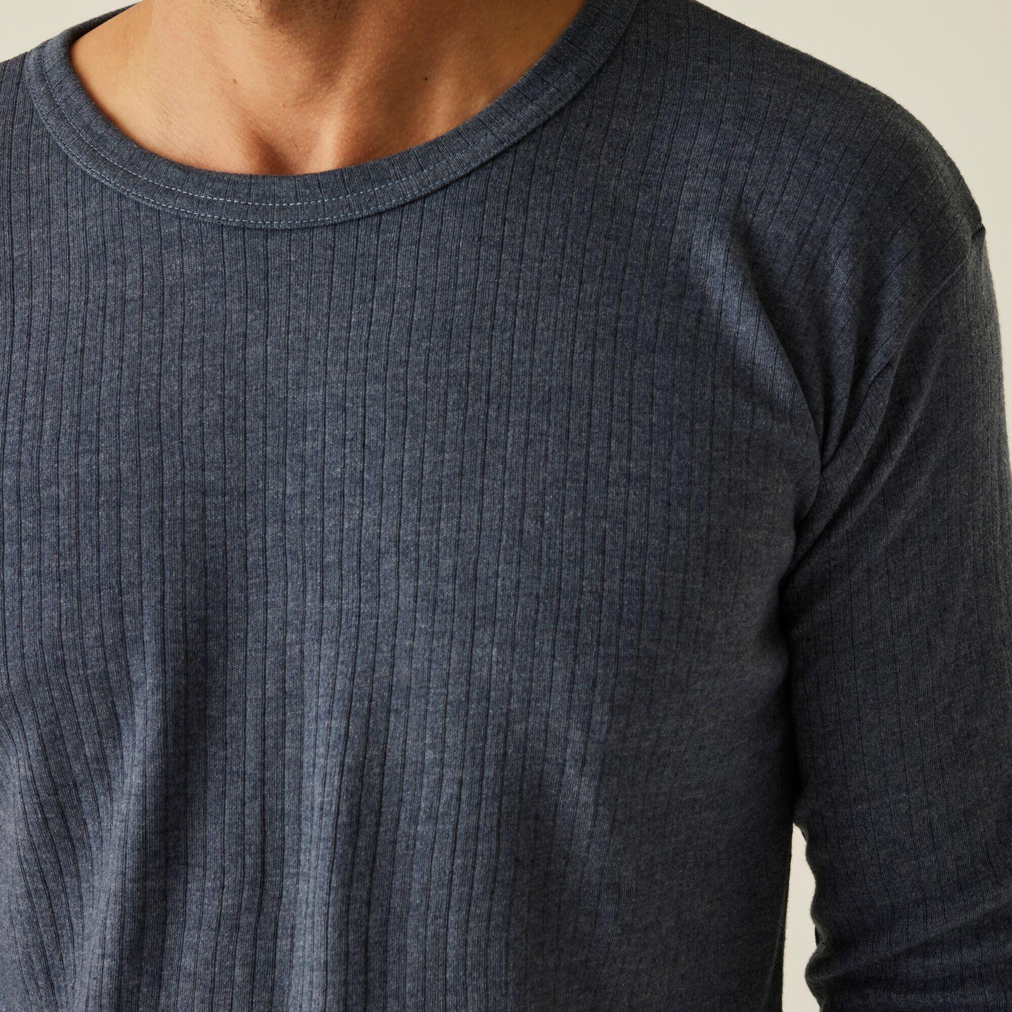 Mens Ribbed Thermal Long Sleeve Base Layer 4/4
