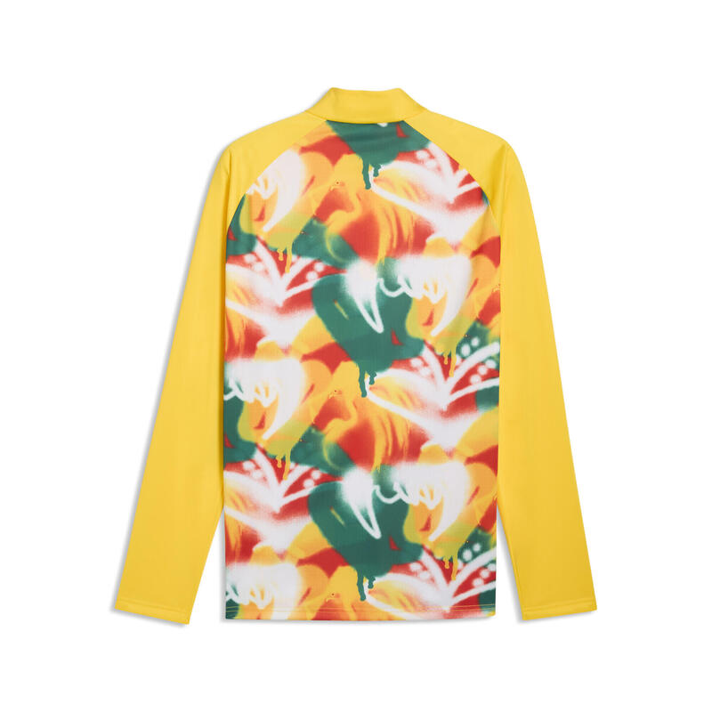 Tricou fotbal bărbați slim fit mâneci lungi Senegal Slim Fit, galben PUMA