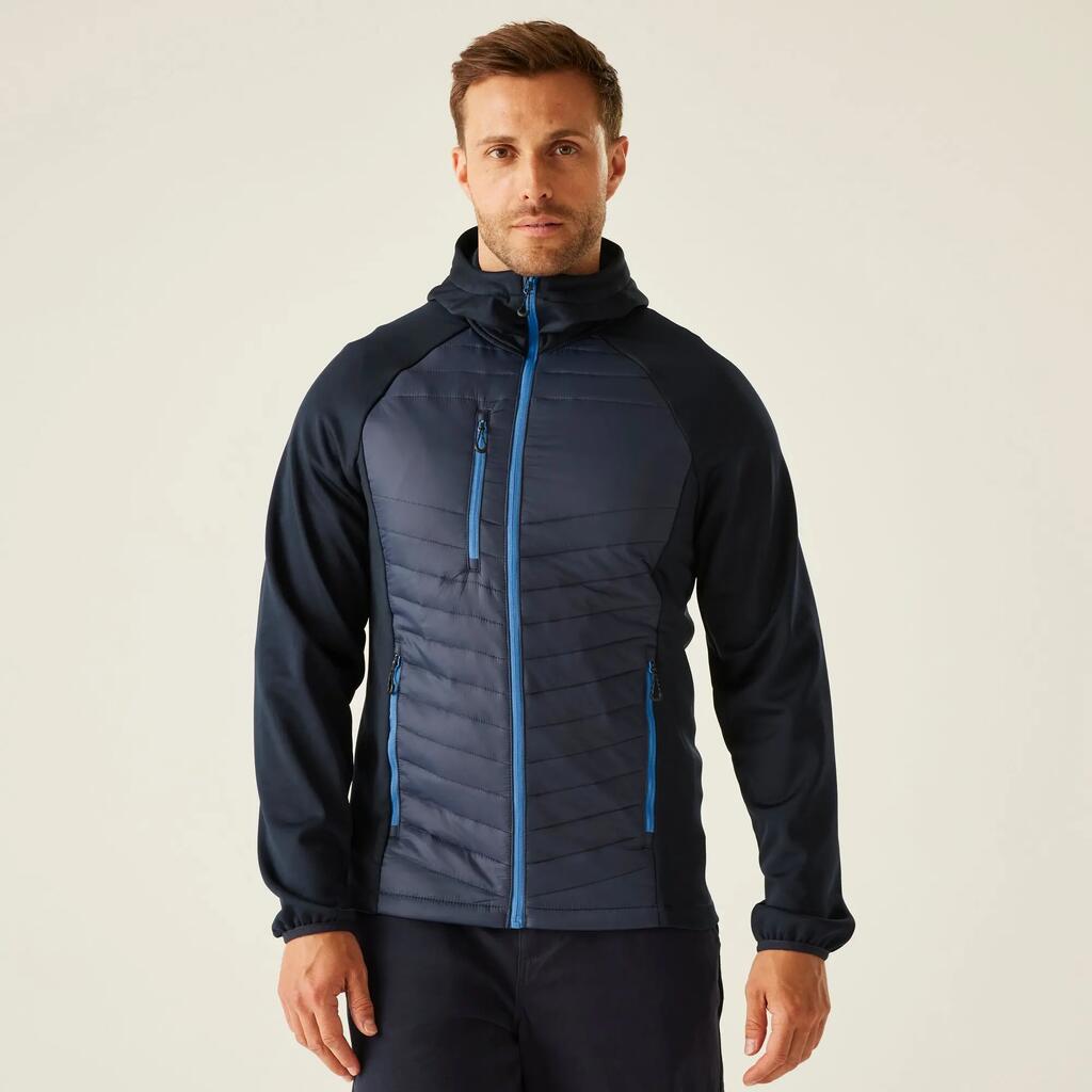 Mens Navigate Hybrid Quilted Hooded Jacket
