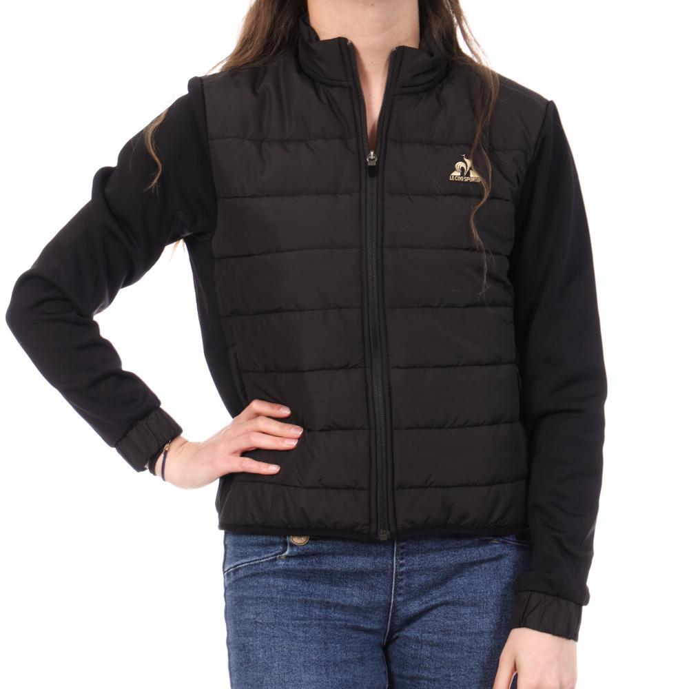Le Coq Sportif Women's Hybrid Sleeveless Puffer Jacket Black
