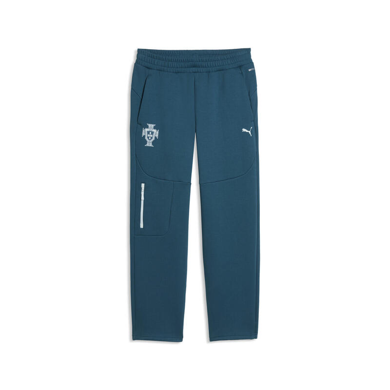 Pantalon bărbați emblemă Portugalia, buzunar cu fermoar Pumatech, albastru PUMA