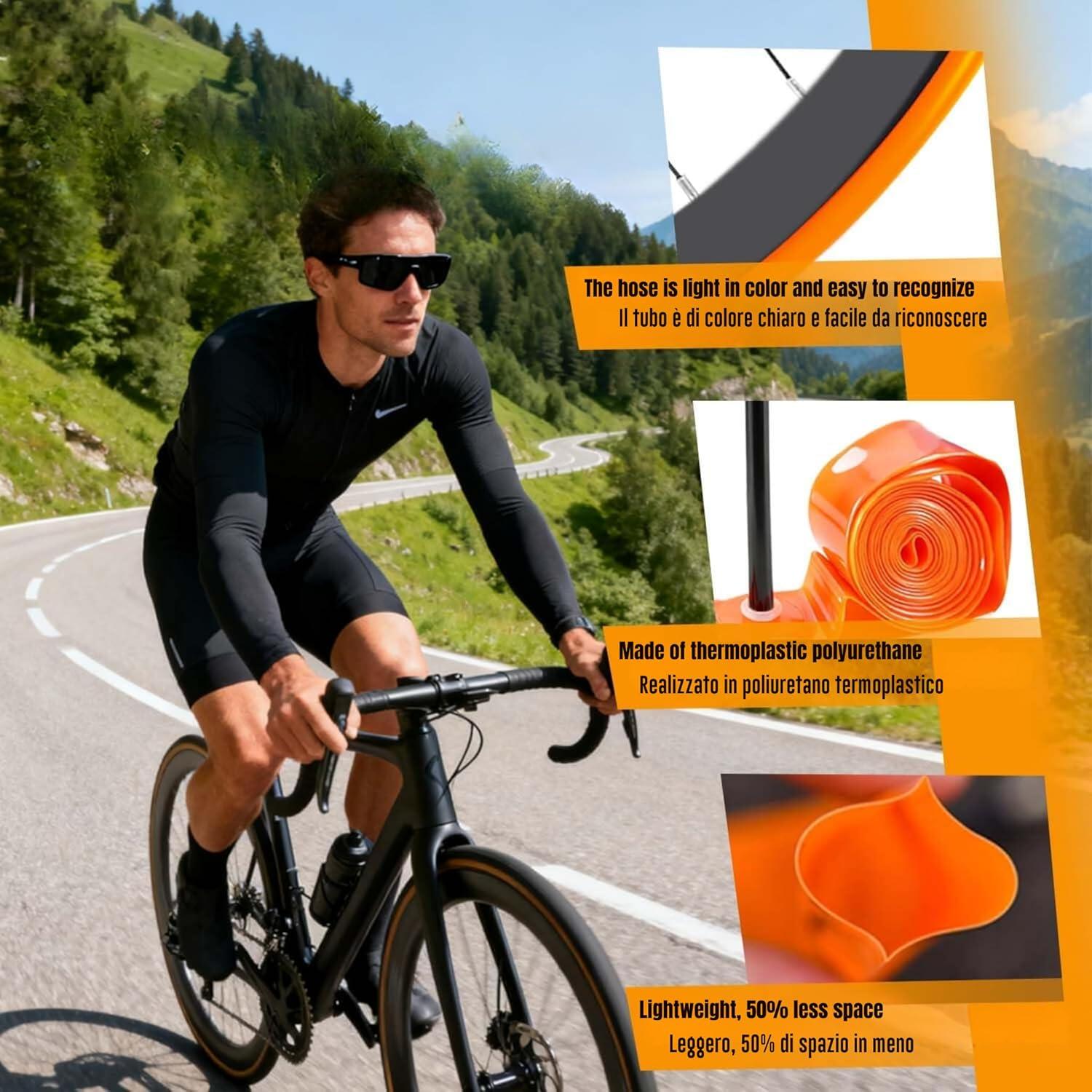 1 Chambre à Air 700C x 18-32 65mm Vélo de Route Valve Schrader EV 7/7