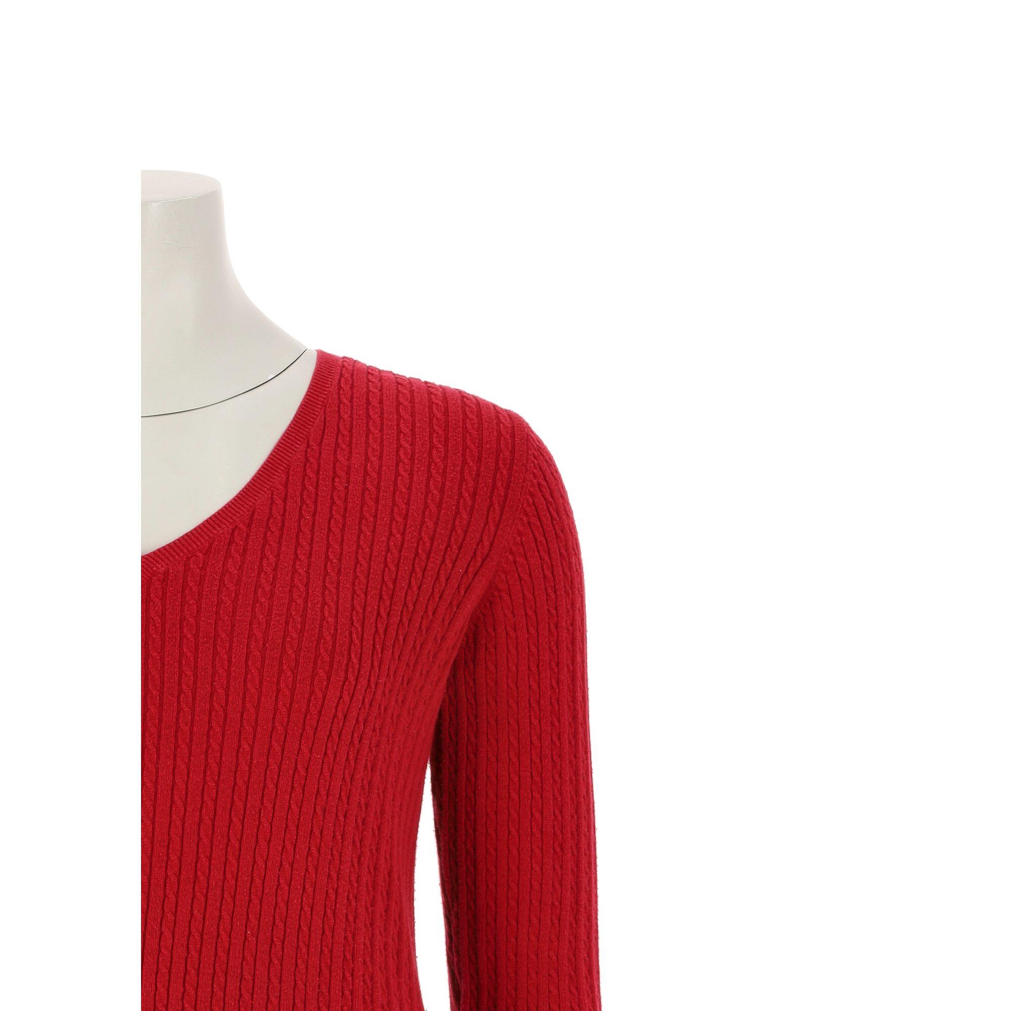 Reconditionné - Pull Femme Rouge - Très Bon État 6/7