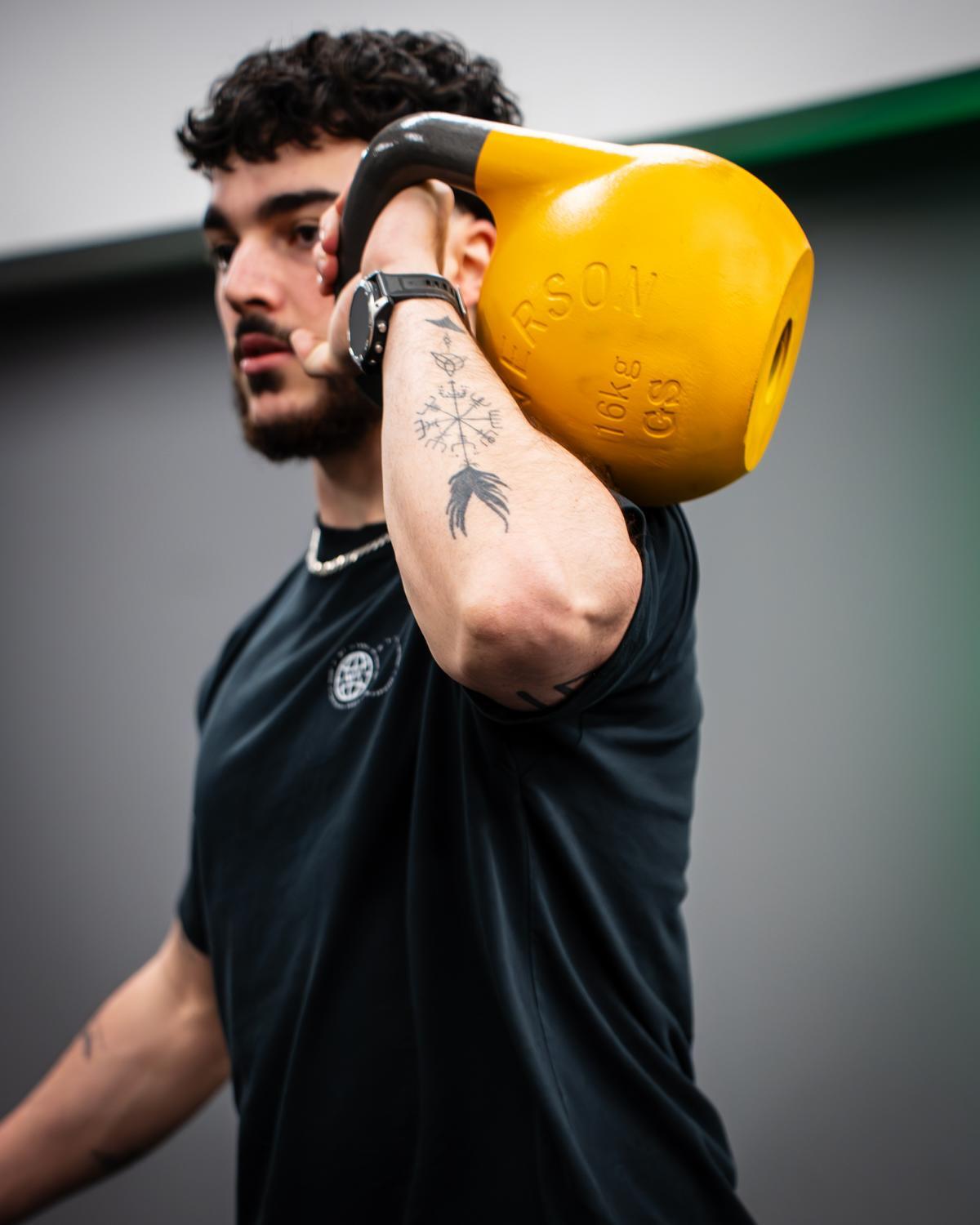 Wolverson Fitness GSU Kettlebell 26kg Orange + Black Rings 3/7