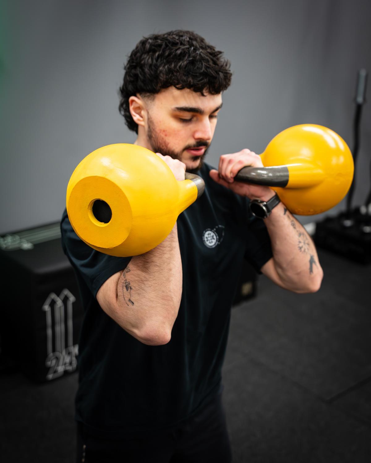 Wolverson Fitness GSU Kettlebell 26kg Orange + Black Rings 2/7