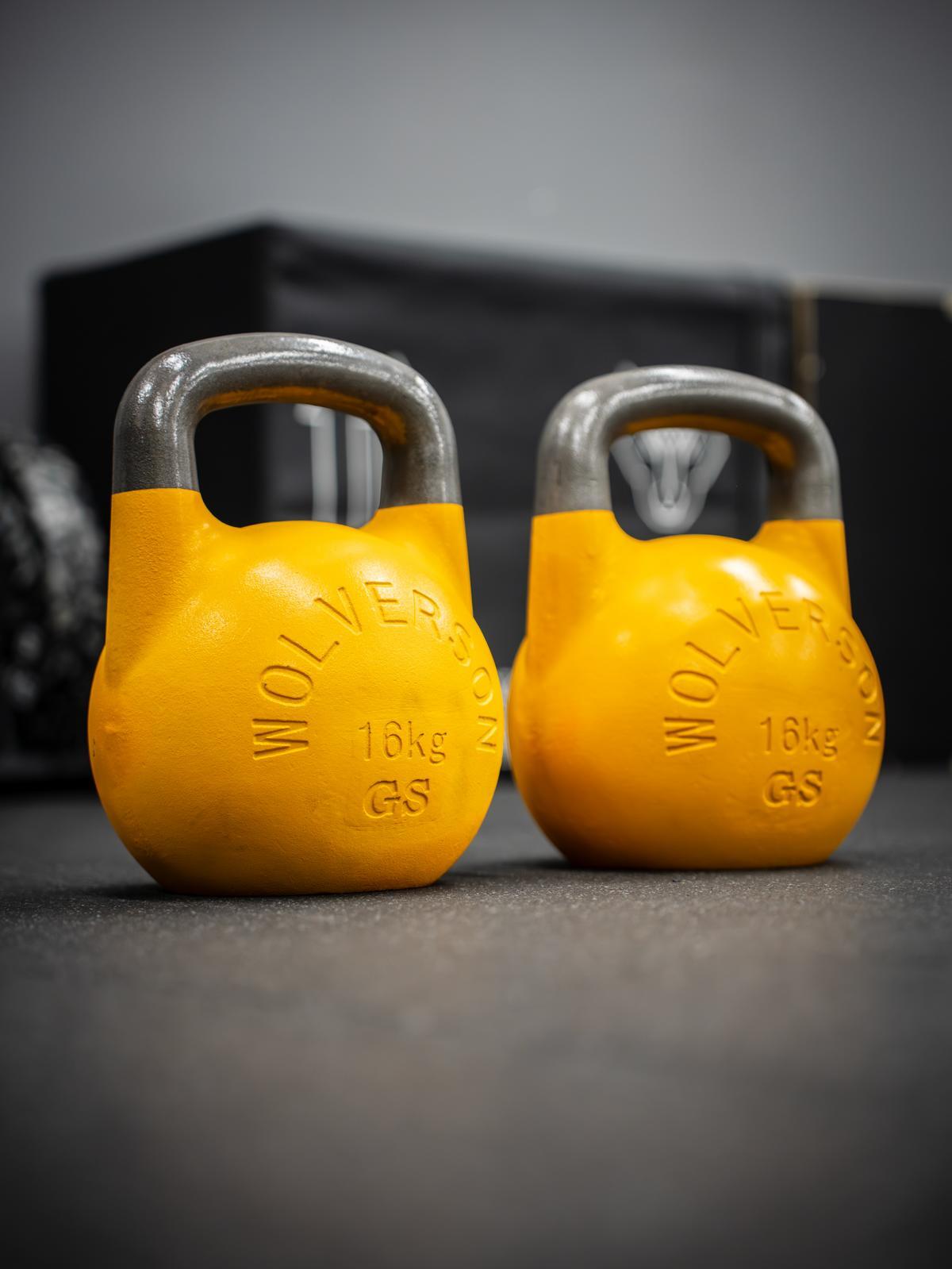 Wolverson Fitness GSU Kettlebell 26kg Orange + Black Rings 6/7