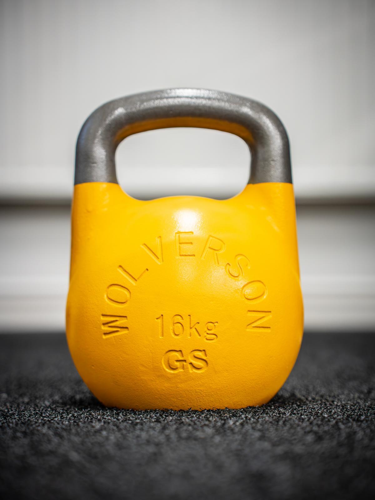Wolverson Fitness GSU Kettlebell 26kg Orange + Black Rings 5/7
