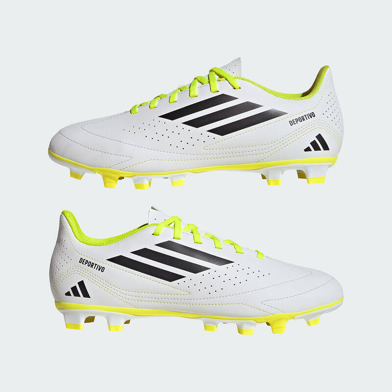 Adidas DEPORTIVO III FxG Men Football Shoes White -  4