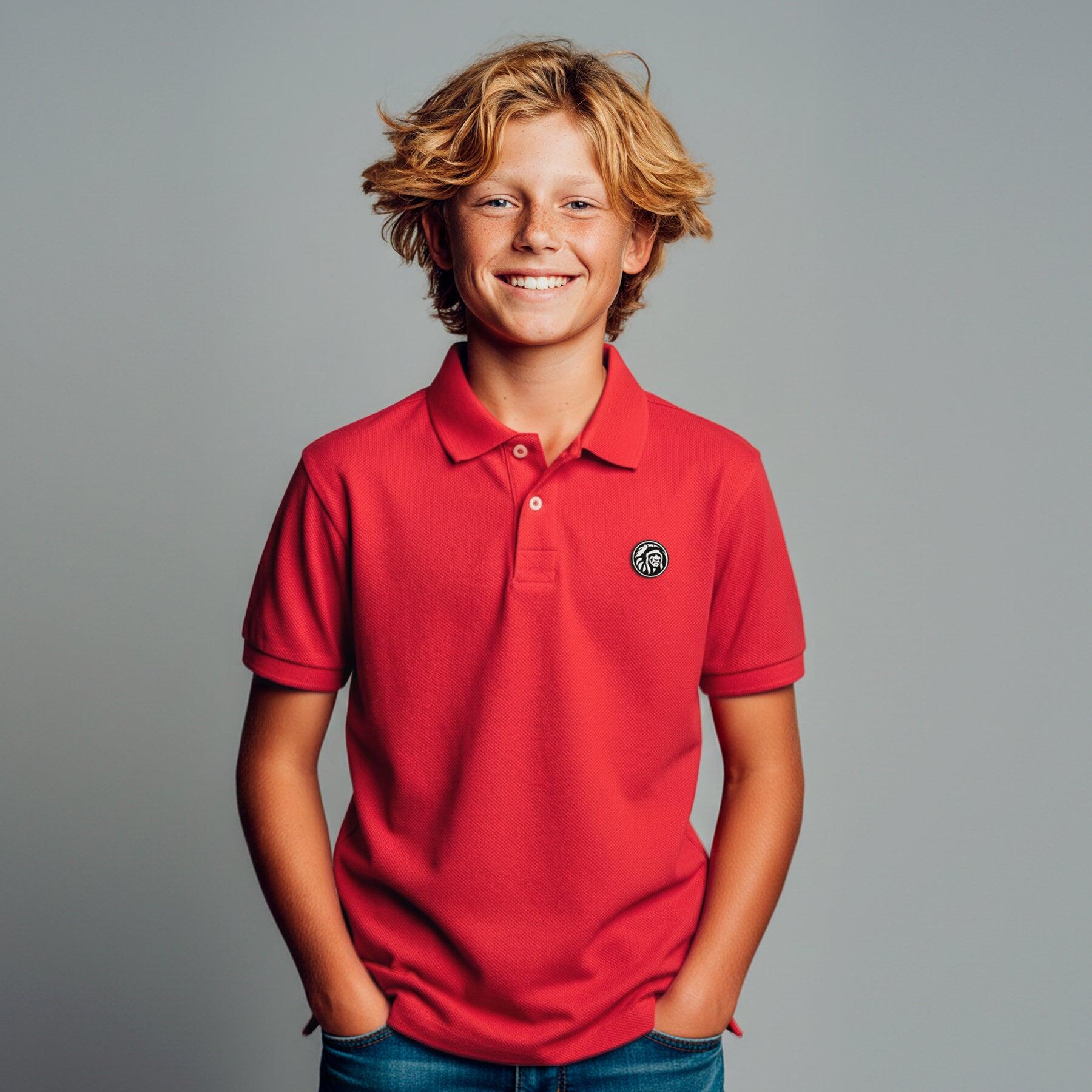 Polo The Indian Face Unisex Kids Soul Rojo 3/5