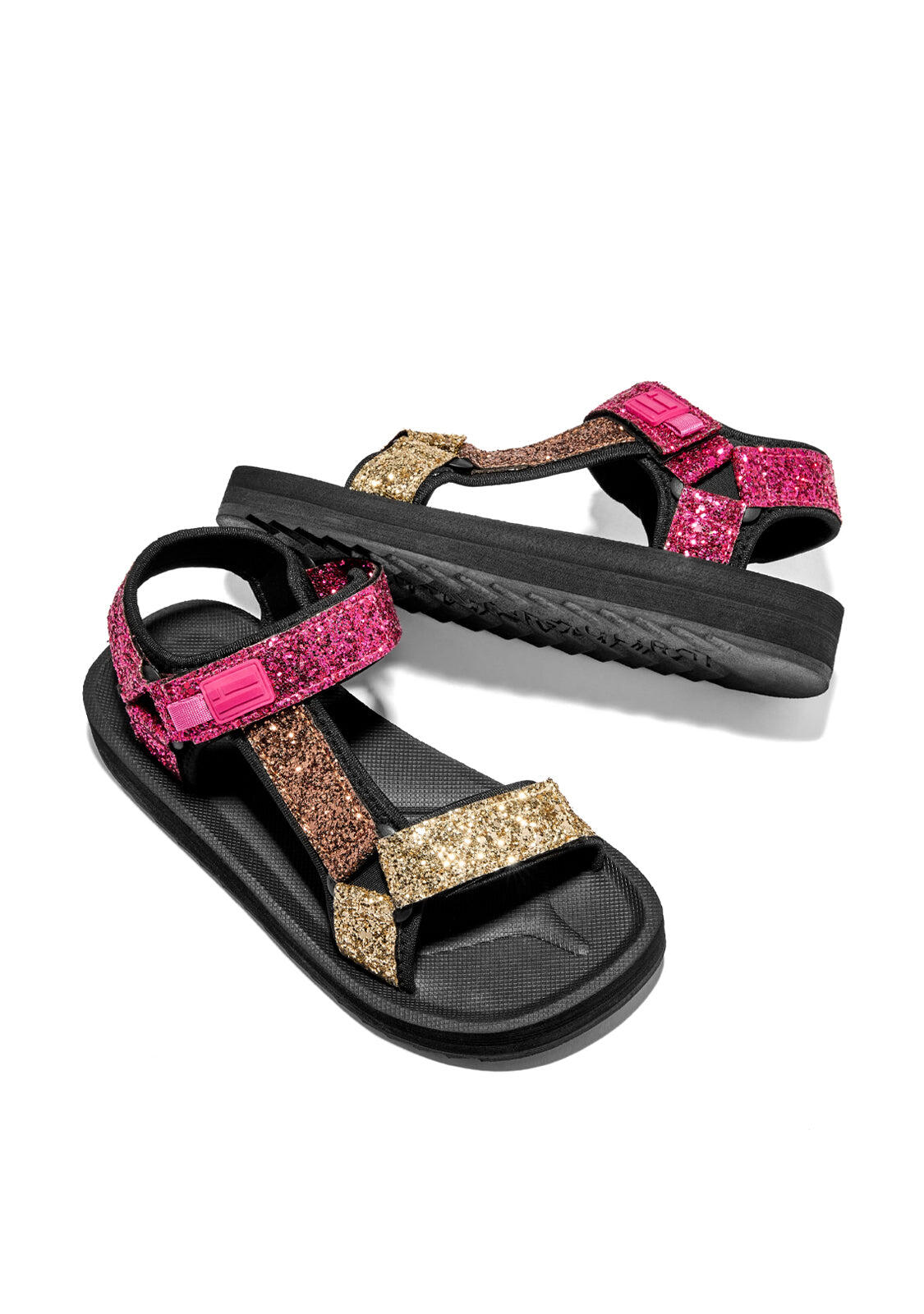 Sandalias D. Franklin Forest Glitter Rosa 3/4
