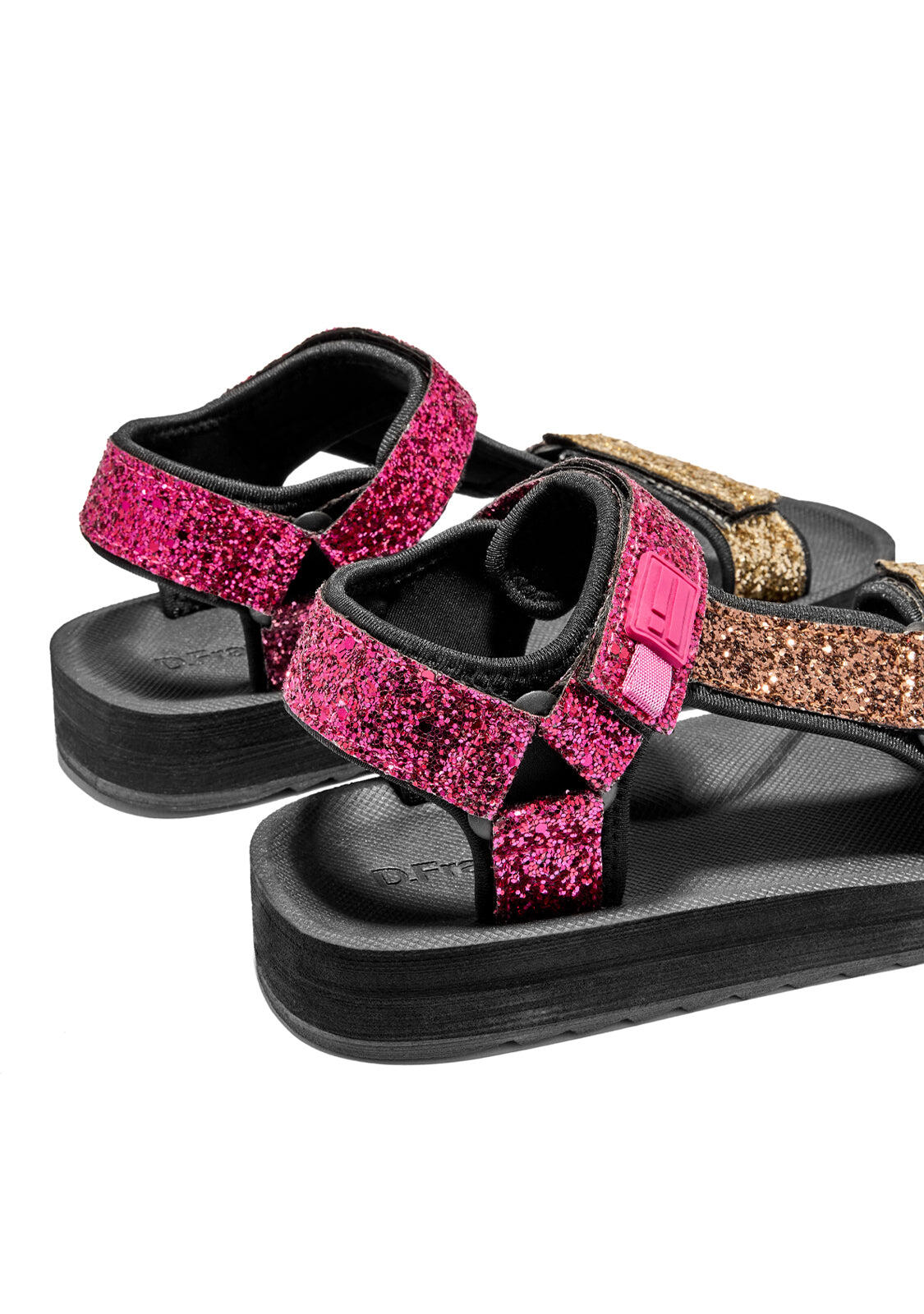 Sandalias D. Franklin Forest Glitter Rosa 4/4