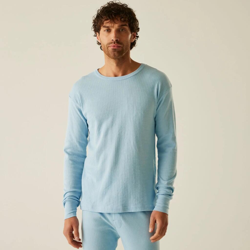 Mens Ribbed Thermal Long Sleeve Base Layer