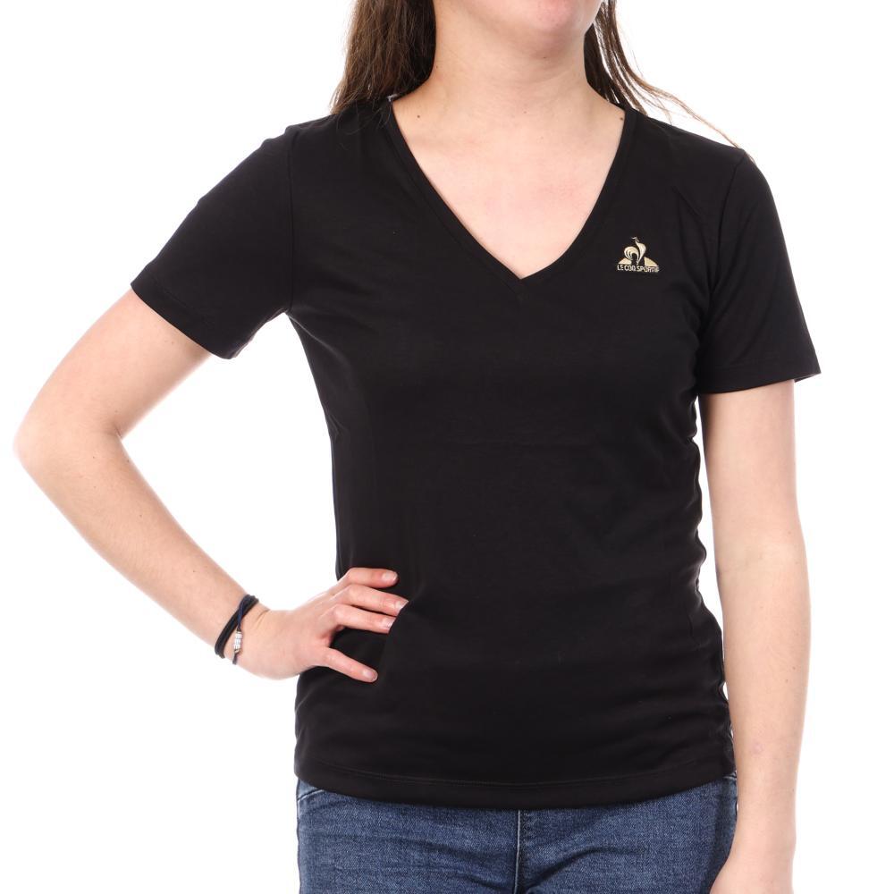 Le Coq Sportif Women's Black T-Shirt 2310691