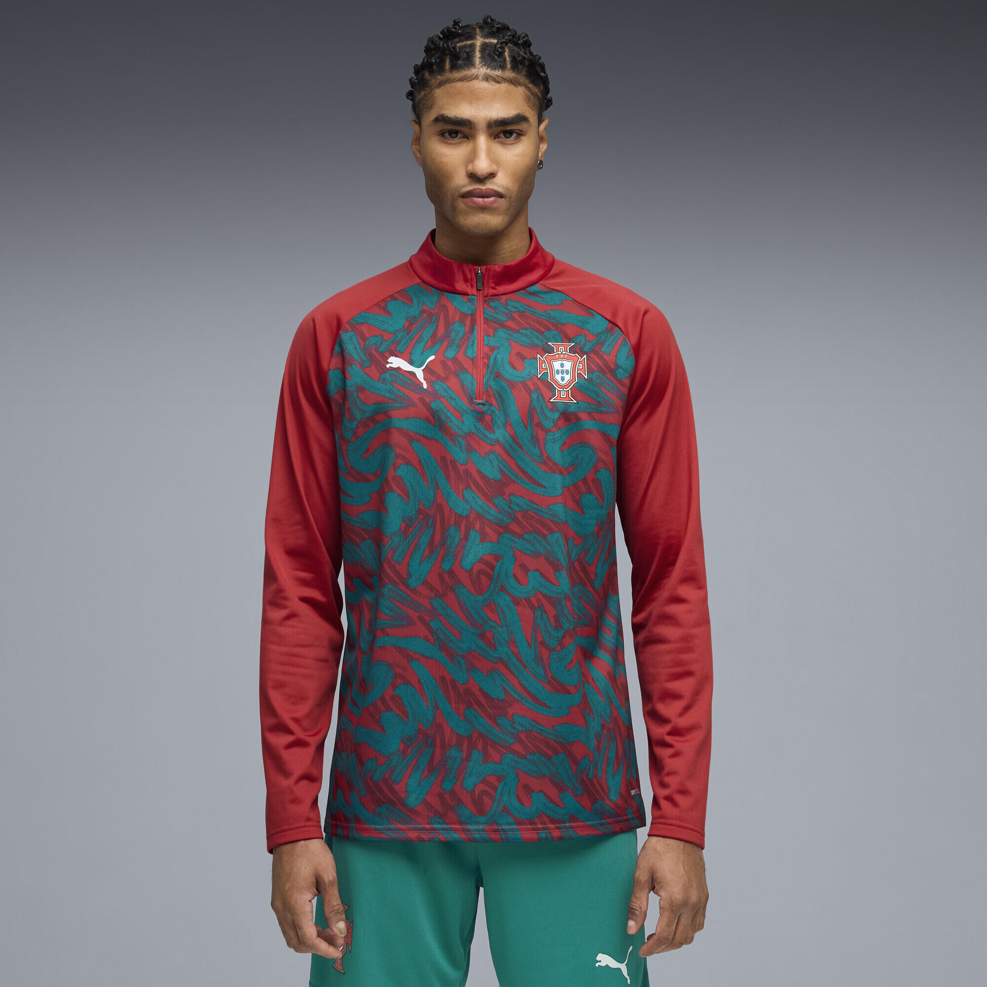 Maglia da riscaldamento con zip Portogallo da uomo PUMA 2/5