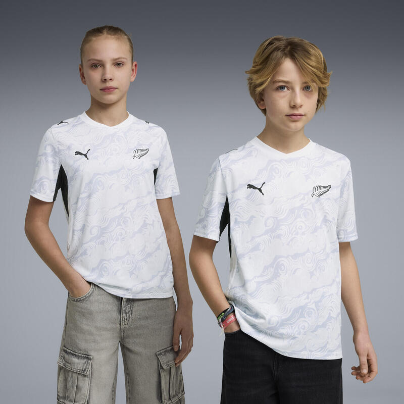 Tricou fotbal copii respirabil mânecă scurtă Neuseeland Auswärtstrikot, alb PUMA