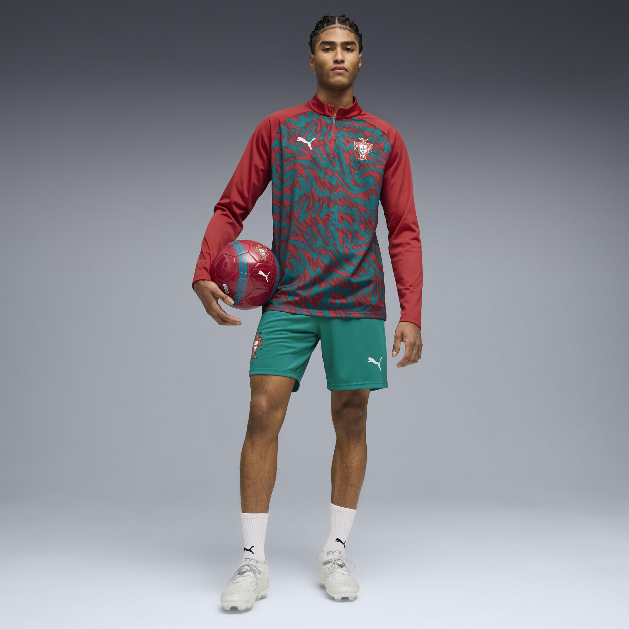 Maglia da riscaldamento con zip Portogallo da uomo PUMA 4/5