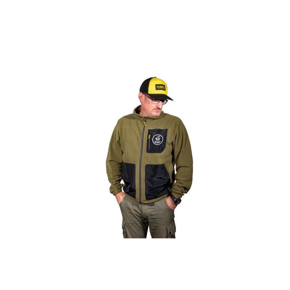 Veste polaire Black Cat Fleece homme, capuche ajustable, taille M 1/1
