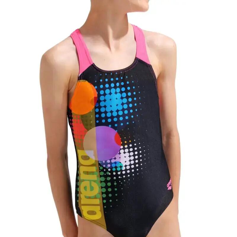 Kostium kąpielowy dziewczęcy Arena Dots Swim Pro
