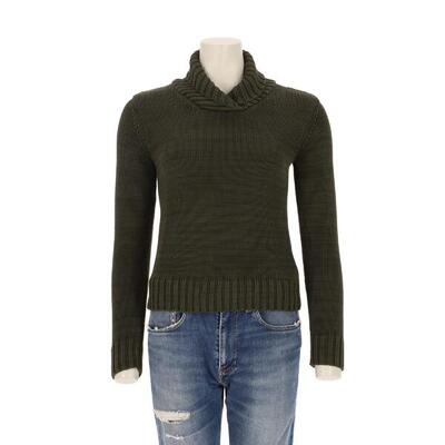 Tweedehands - dames khaki trui - zeer goede staat